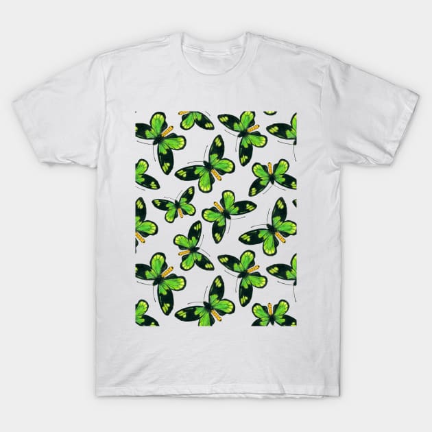 Queen Victoria' s birdwing butterfly pattern T-Shirt by katerinamk